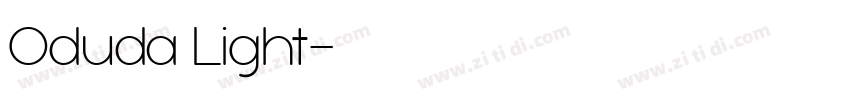 Oduda Light字体转换 Oduda Light字体转换